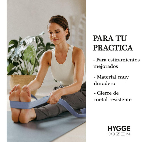 Imagen 6 de 10 de Kit Yoga 2 Ladrillos Bloques Goma Eva + Cinturón Elongación