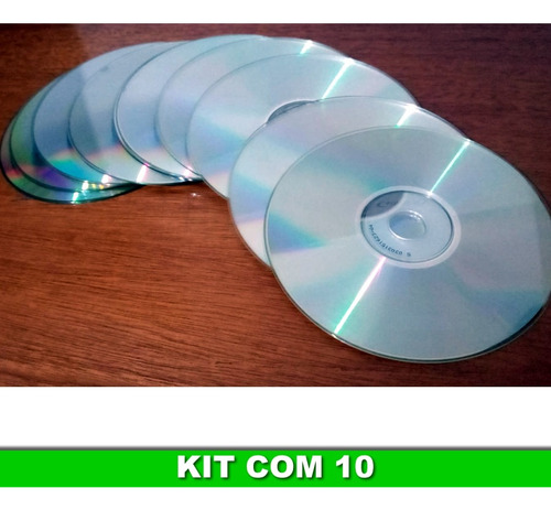 10 Cds Dvds Para Artesanato Decoração De Festas (Usado)