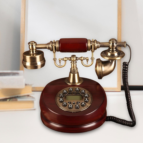 N Teléfono Con Cable Teléfono Fijo Antiguo Con Manos Libres