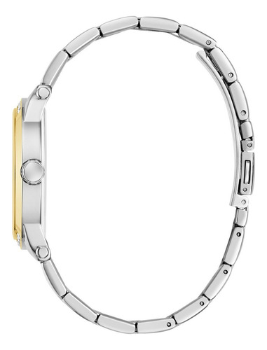 Reloj Guess Annette Verde Mujer Correa Bitono Bisel Dorado