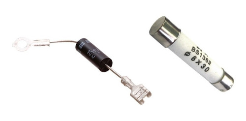 Kit Fusivel Ceramico 20a + Diodo Cl01-12 Para Microondas
