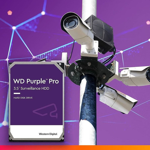 Disco rígido (dvr) Western Digital 10tb Purple Pro para PC, cor cinza