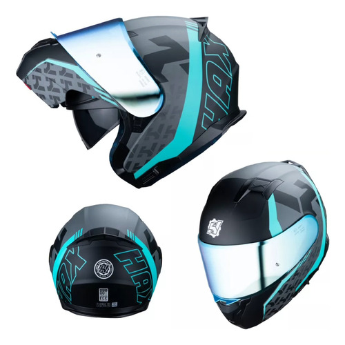 Casco Hax Amatista Wind Abatible Dot + Ece R.22.06