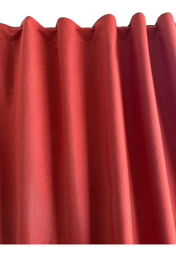 Cortinas Blackout Lino | 2 Paños 210x135 Terracota