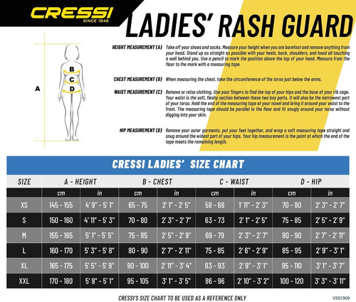 Playera Cressi Rashguard Lady Larga Natación Black/ Cian