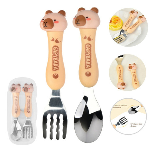 E L Tenedor Y Cuchara Sopera Con Forma De Carpincho Para