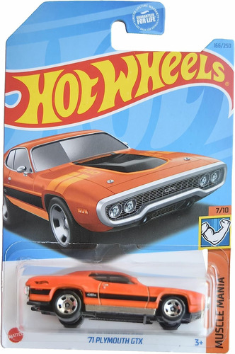 Hot Wheels '71 Plymouth Gtx, Muscle Mania 7/10 [orange] 1...