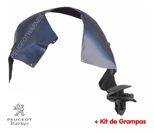 Guardaplast Izq Delant + Kit Grampas Peugeot Partner 98-09