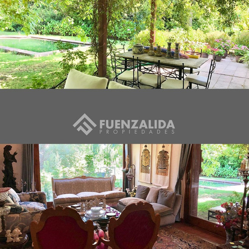 Casa Gran Paisajismo En Venta 4d-4b En Lo Barnechea