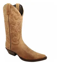 Comprar Botas Caborca Vaqueras Puntal Tacón Cubano Piel Crazy Cafe.
