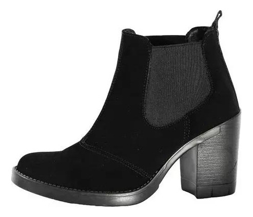 Botin Mujer Juvenil Tacón Vestir Comoda Botines Casual Dama