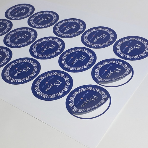 Imagen 2 de 7 de Stickers Publicitarios Pegotines Personalizados (120 Uds)