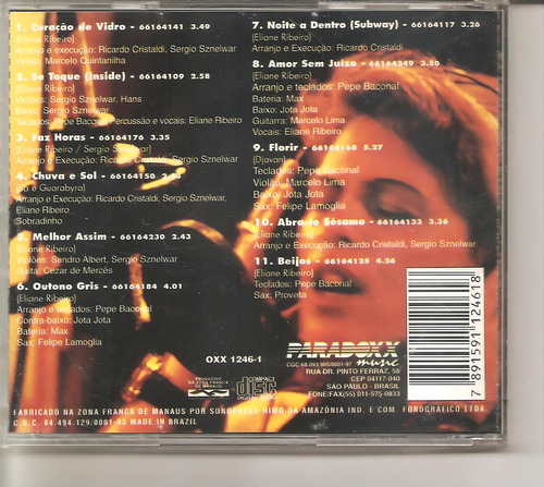 Cd Eliane Ribeiro - Beijos ( Banda Vitoria Regia) Orig. Novo