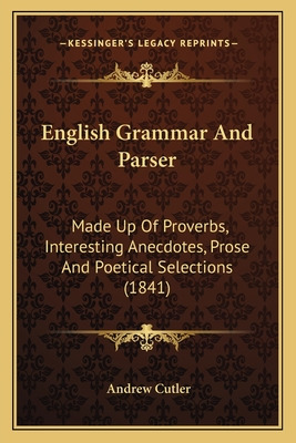 Libro English Grammar And Parser: Made Up Of Proverbs, In...