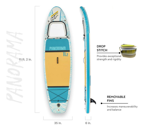 Stand Up Paddle Inflable Set Con Ventana 340x89x15cm Bestway