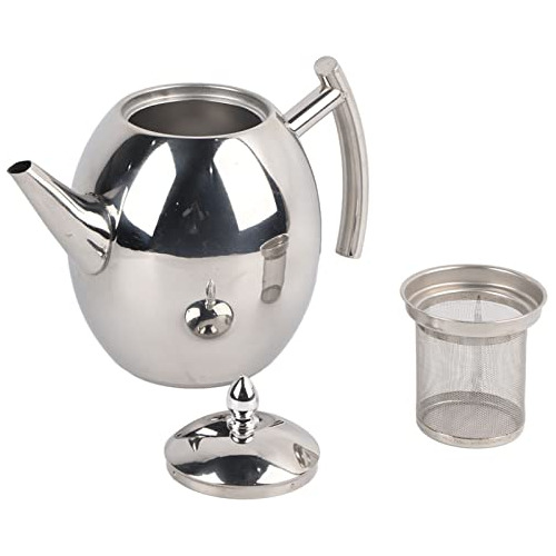 Stainless Steel Teapot, Loose Tea Leaf Coffee Pot Kettl...
