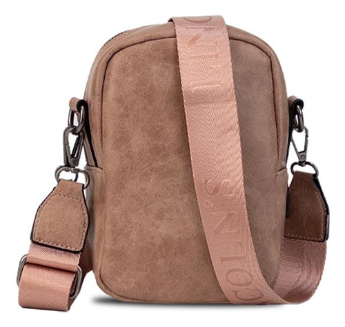 Bandolera Monedero Porta Celular Lincolns Rosa Mauve