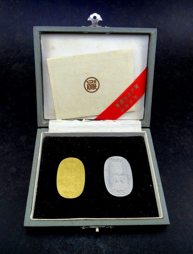 Kobans Ouro 24k /prata 999 - 2 Medalhas Comemorativas Japão