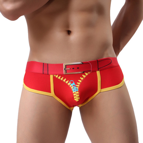 Calzoncillos Con Estampado De Cremallera Suave Para Hombre X