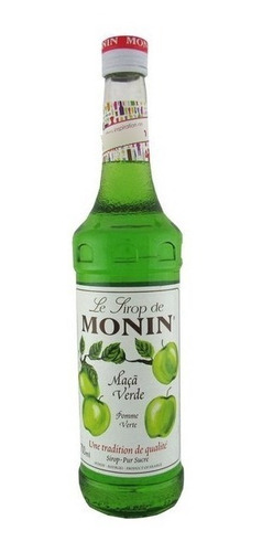 Soda Italiana Monin Xarope Maça Verde 700ml + Brinde Dosador