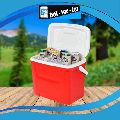 Imagen 2 de 9 de Heladera Conservadora Igloo Laguna 28qt Rojo