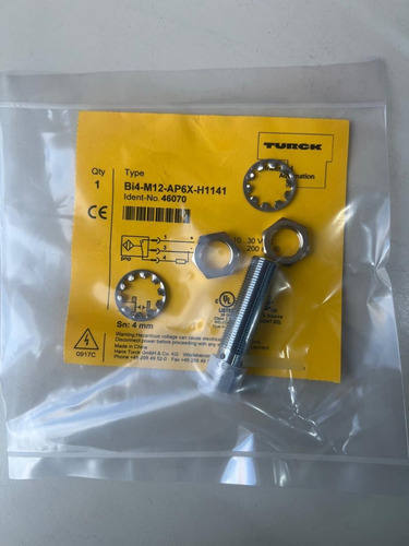 Sensor Inductivo Turck Bi4-m12-ap6x-h1141 46070