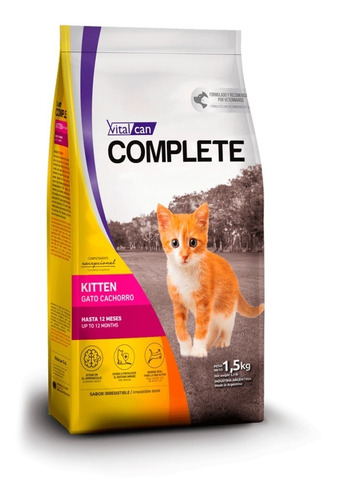 Alimento Gato Complete Kitten 15kg Sabor Mix Tm