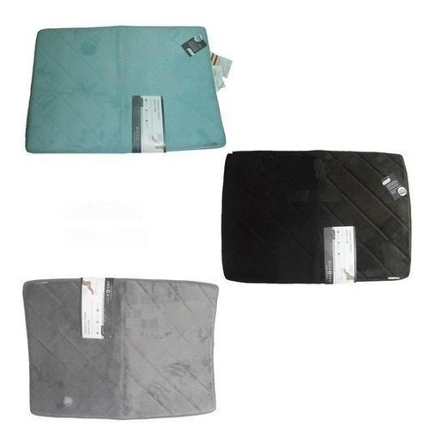 Imagen 6 de 6 de Alfombra Baño Microfibra Antideslizante Absorbente 43 X61 Cm