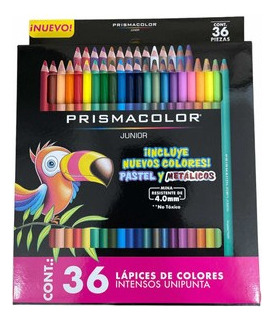 Colores De Madera Prismacolor Junior Pastel 36 Und