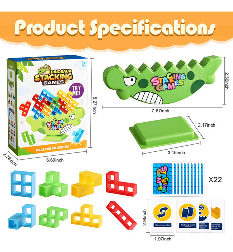 X Tetra Tetris Tower Juego Para Adultos Y Niños, 48 Bloques