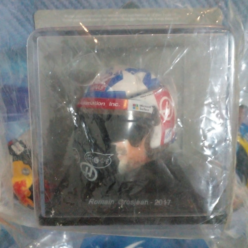 Colección Cascos  Formula 1 Nº24 Romain Grosjean Con Envío 