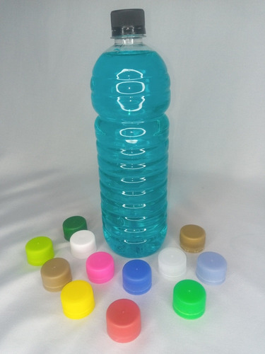 Envases Plástico De 1 Litro (1000cc)  Tapa Rosca 28mmm