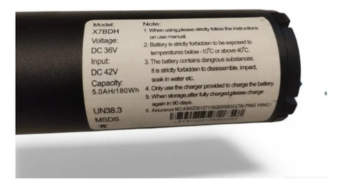 Batería Monopatín Eléctrico Rango X7