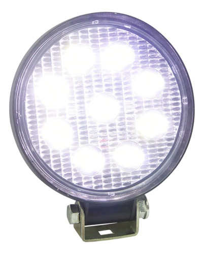  Set X 1 Neblinero Slim 9 Led, 27w, 12/24v, Redondo.