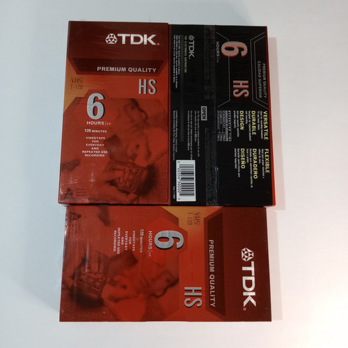 Cintas Tdk Vhs 120 Min. Videocasette Vcr Hs (Usado)