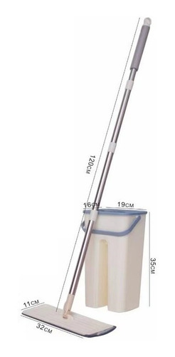 Imagen 5 de 6 de Trapeador Escurridor Mopa Rotativa Con Repuesto Talla M