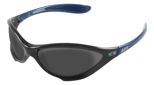 Óculos De Sol Spy 45 - Twist Preto - Haste Azul Royal