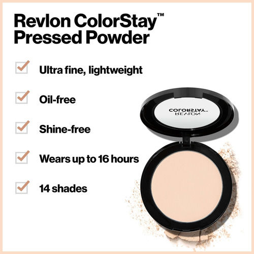 Imagen 4 de 6 de Revlon Colorstay Pressed Powder, Medium Deep, 8.4 G.