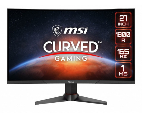 Monitor Gamer 27 Msi Optix Mag270vc2 Full Hd 165 Hz Color Negro/Rojo