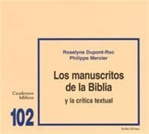 Manuscritos De La Biblia Y La Critica Textual,los - Dupon...