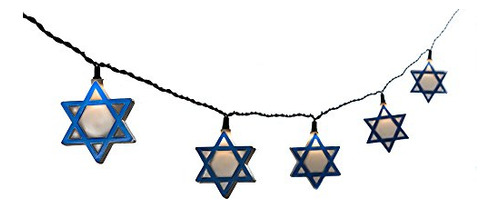 Kurt Adler Ul 10-light Hanukkah Star Of David Light Pmxir