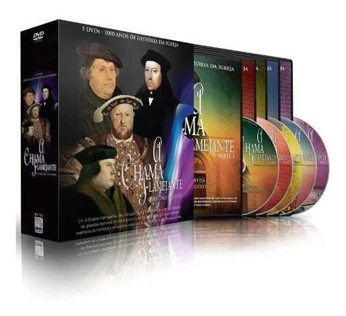 Box Dvd A Chama Flamejante 1000 Anos História Da Igreja