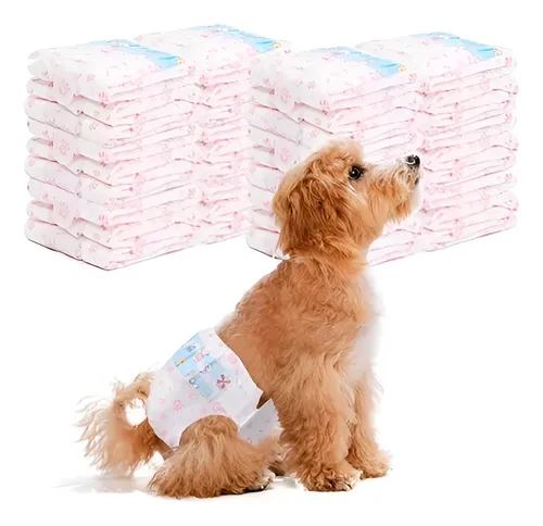 20 Pañales Desechables Para Perros Pañal Gatos Mascotas L