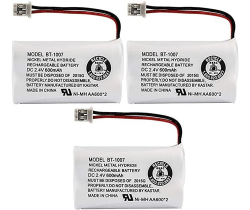 Nuevo. Genuina Uniden Bbty0651101 Bt-1007 Nimh 600 Mah 2,4