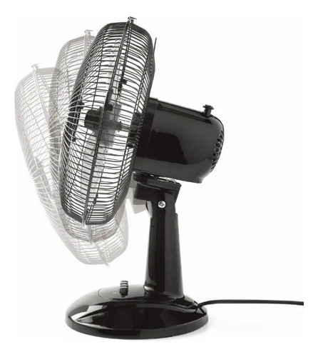 Ventilador De Mesa Midea De 12'' (negro) Portatil Ft30-8mba Cantidad De Aspas 3 Color De La Estructura Negro Color De Las Aspas Negro Diámetro 30 Cm Material De Las Aspas Plástico