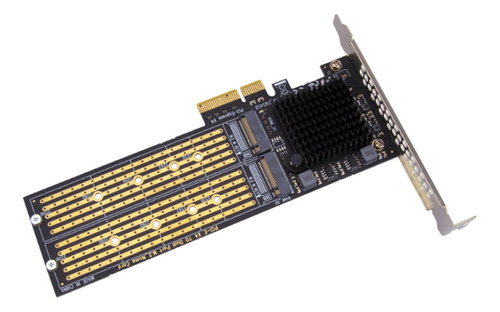 Adaptador Pci-e X4 A Pcie Nvme Dual, M.2 Nvme Ssd A Pcie X8