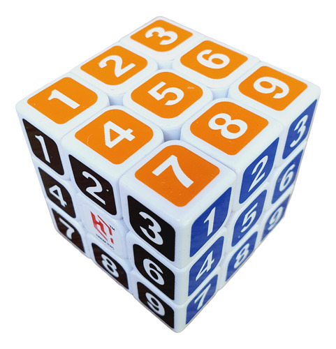 Cubo Rubik 3x3 Sudoku Numeros Blanco Pintado Economico 