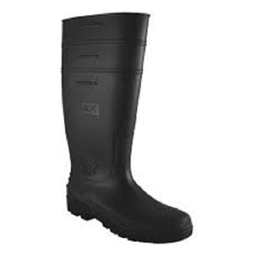 Bota Jardinera Negra Talla 27 Pvc Suela Antiderrapante