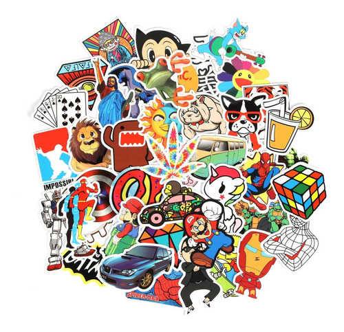 Stickers Calcos 150 Un. Surtidos Origen U.s.a. (75lp1gpx)