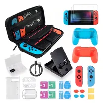 Comprar Kit De Estuche Y Accesorios Para Nintendo Switch 25 En 1,adecuado Para El Nintendo Switch Normal (clasica),no Compatible Con Los Modelos Oled De Nintendo Switch.
